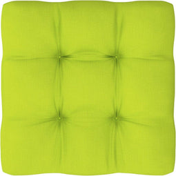 vidaXL - Palletkussen - 58x58x10 - cm - stof - heldergroen