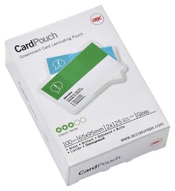 GBC - Lamineerhoes overheids card 65x95mm 2x125micron 100 stuks