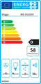 Wiggo WE-E632ER(R) - Vlakscherm Afzuigkap - 60 cm - Rood