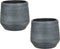 Mica Decorations Guido Bloempot - H22 x Ø24 cm - Terracotta - Grijs