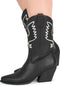 POSH by Poelman BIBI - Enkellaarzen - Cowboy stijl - Zwart