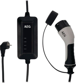 AEG Auto Laadkabel Type 2 naar Schuko - 16A / 230V - 5 meter - Zwart Grijs