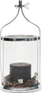 Riviera Maison RM Cape Town Lantern silver - Aluminium, Glas - Transparant - 19.0x19.0x42.0 cm