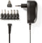 Nedis ACPA001 - Universele AC-Stroomadapter - 12 W - 3-12 V DC - 1.80 m - 2.0 A - 6 plug(s) - Zwart
