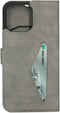 Mobiparts iPhone 14 Pro Max - Classic Wallet Case - Ruimte voor pasjes - Granite Grey