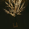 Verlichte bruine lichtboom - berkenboom 130cm met 120 led lichtjes classic warm