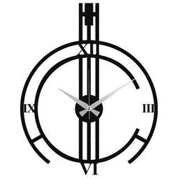 Santo Analoge Wandklok - Zwart