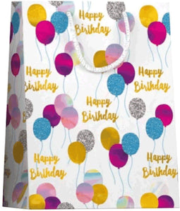 Papieren cadeau tas M Balloons