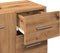 vidaXL - Wastafelkast - 63x30x54 - cm - bewerkt - hout - artisanaal - eikenkleur