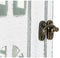 Lykta DKD Home Decor Verouderde afwerking Wit Grijs Hout Kristal 19 x 19 x 42 cm