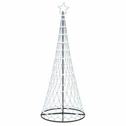 LED Kerstboom met 290 LED Koudwit 100 x 100 x 250 cm Metaal
