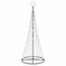 LED Kerstboom met 290 LED Koudwit 100 x 100 x 250 cm Metaal