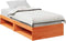 vidaXL - Bedbank - zonder - matras - wasbruin - 75x190 - cm - massief - grenenhout