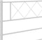 vidaXL - Bedframe - met - hoofdbord - metaal - wit - 90x200 - cm