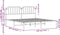 vidaXL - Bedframe - met - hoofdbord - metaal - zwart - 180x200 - cm