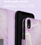 iMoshion Hoesje Geschikt voor iPhone Xr Hoesje Met Pasjeshouder - iMoshion Design Bookcase smartphone - Paars / Purple Marble