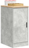 vidaXL - Garagekast - 40x51x85 - cm - massief - grenenhout - betongrijs