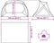 vidaXL - Strandtent - 2-persoons - waterdicht - azuurblauw