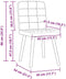 vidaXL - Eetkamerstoelen - 2 - st - stof - jeansblauw