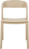 SOMERS - Eetkamerstoel set van 2 - Beige - Plastic