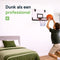 Mini Basketbal Set - Inclusief Bal & Pomp - Indoor - 46x30 cm - Rood Wit Zwart