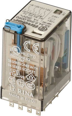 Finder 55.34.9.048.0090 Steekrelais 48 V/DC 7 A 4x wisselcontact 1 stuk(s)