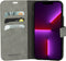 Mobiparts iPhone 13 Pro Max - Classic Wallet Case - Ruimte voor pasjes - Granite Grey