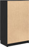 vidaXL - Schoenenkast - Zwart - Eiken - 59x35x100 - cm - Hout