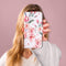 iMoshion Hoesje Geschikt voor Samsung Galaxy A21s Hoesje Met Pasjeshouder - iMoshion Design Softcase Bookcase - Wit / Roze / Blossom Watercolor