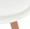vidaXL - Eetkamerstoelen - 4 - st - kunststof - wit