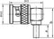 Telegärtner 100023505 100023505 BNC-connector Stekker, haaks 75 Ω 1 stuk(s)