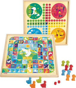 Bordspel Jeujura Game of goose and small horses (FR)
