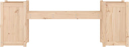 vidaXL - Bankje - met - plantenbakken - 180x36x63 - cm - grenenhout