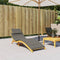 vidaXL - Ligbedkussen - 186x58x3 - cm - stof - gemêleerd - donkergrijs