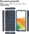 iMoshion Hoesje Geschikt voor Samsung Galaxy A33 Hoesje Siliconen - iMoshion EasyGrip Backcover - Donkerblauw