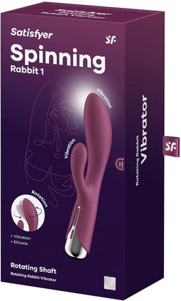Satisfyer - Spinning Rabbit 1 - Rotating Rabbit Vibrator - Red