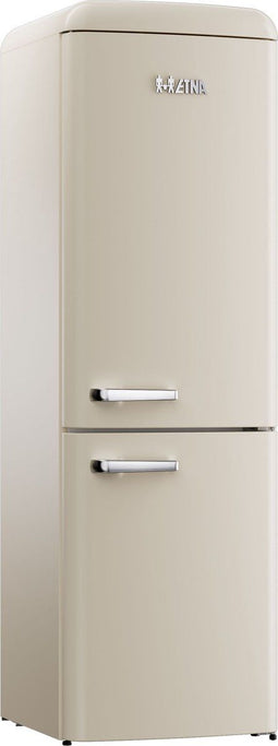 Etna KVV793BEI - Retro koel/vriescombinatie - CrispZone en No-Frost Plus - Beige