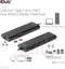 Club 3D CSV-1597 - USB-C 8-in-1 MST Dock - Dual 4K60Hz HDMI/DP - Zwart