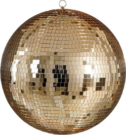 House of Seasons Kerst Discobal - Ø50 cm - Goudkleurig spiegelglas - Champagne