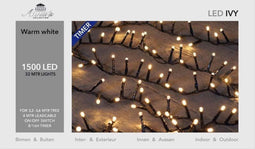 LED Ivy 1500 LED / 32 meter warmwit met timer