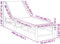 vidaXL - Ligstoel - met - kussens - 55x199x30 - cm - bamboe