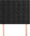 vidaXL - Hoofdborden - 2 - st - 80x5x78/88 - cm - fluweel - zwart