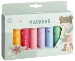 Little Dutch BT126749 - Viltstiften - Set van 8 - Zachte kleuren (8 stuks)