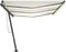 vidaXL - Luifel - handmatig - uittrekbaar - met - LED - 600x300 - cm - crèmekleurig