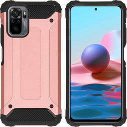 iMoshion Hoesje Geschikt voor Xiaomi Redmi Note 10 (4G) Hoesje - iMoshion Rugged Xtreme Backcover - Rosé