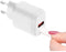 Mobiparts Wall Charger - Dual USB-C/USB-A 20W - Snelladen met PD3.0 en QC 3.0 - Wit