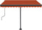 vidaXL - Luifel - vrijstaand - automatisch - 300x250 - cm - oranje - en - bruin