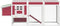 vidaXL - Kippenhok - 204x50x84 - cm - massief - grenenhout - rood