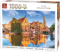 King - Rozenhoedkaai - Legpuzzel 1000 stukjes - 68 x 49 cm - Multicolor