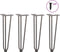 vidaXL - Haarspeld - tafelpoten - 4 - st - 42 - cm - massief - staal - naturel